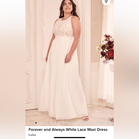 Lulu’s white lace maxi dress - Picture 11 of 12